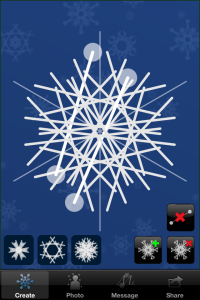 Create snowflake on iPhone